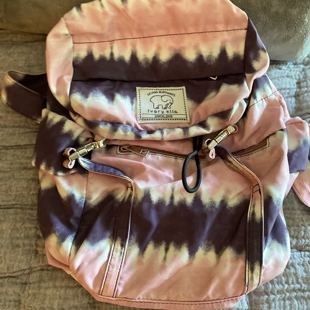 Ivory Ella tie dye backpack